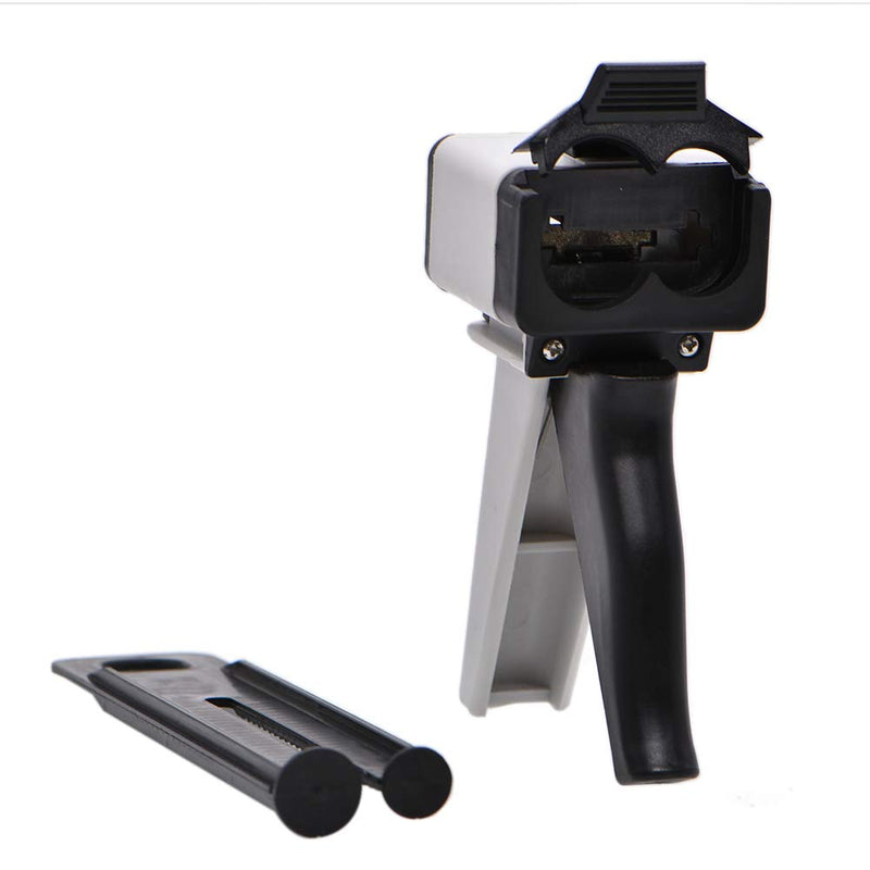 [Australia - AusPower] - Angzhili Dental Impression Mixing Dispenser Dispensing Gun 1:1/2:1 Ratio,Manual Dual Cartridge Applicator Gun Applied to 50ml 