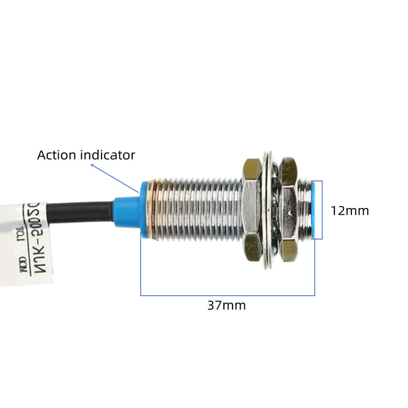 [Australia - AusPower] - 5002C Hall Effect Sensor Proximity Switch NPN 3-Wire Normally Open With Magnet 