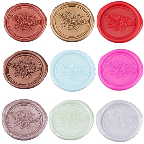 ONWINPOR rose red wax seal sticks for glue gun, 20-piece set for wax seal stamps