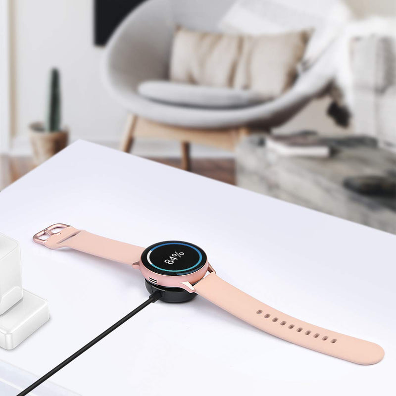 [Australia - AusPower] - Compatible with Samsung Galaxy Watch 6/6 Classic/ 5/5 Pro/4/4 Classic/3/Active 2/Active,1-Pack Replacement USB Wireless Charging Cable Dock Stand for Galaxy Watch Accessories 1 PACK Charger 