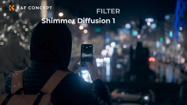 K&F CONCEPT 67mm Shimmer Diffusion 1 Filter Glimmer Glass Effect Filter