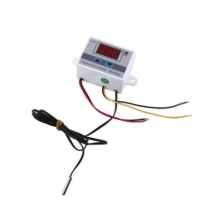 [Australia - AusPower] - Digital Temperature Controller, High Power 120W DC12V Temperature Control Switch, 10A Thermostat Controller with Probe, -50 to 110°C, for RV, Car, Industrial, Lab, and Home Use 