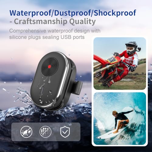 Universal Bluetooth Remote Controller for DJI Osmo 360 /Action 6 for Insta360 X5/ ACE PRO 2/GO Ultra for GoPro Hero 13/Max 2 Camera Smartphone Waterproof Mini Wireless Smart Remote Control