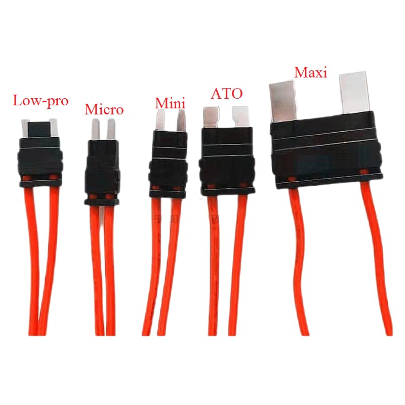 5 PCS Repair Car Fuse Holder Connector - Mini ATM Acc Fuse Tap, 32V, 20 Amp, 16AWG, 23CM Cable - Comfortably Tap and Test Automotive Circuits, Perfect for Hard to Reach Fusebox Panels
