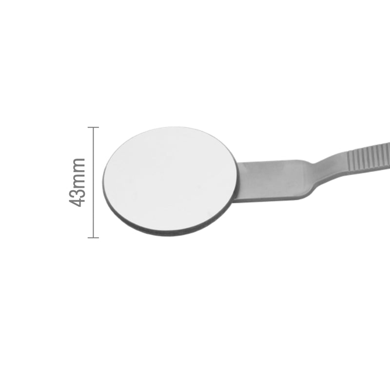 [Australia - AusPower] - Dental Front Surface Large Round Mouth Mirror, Diagnostic Instrument, DMEM - 43mm. 