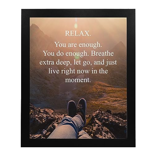 AMERICAN LUXURY GIFTS Relax Breathe & Let Go, 8x10 Unframed