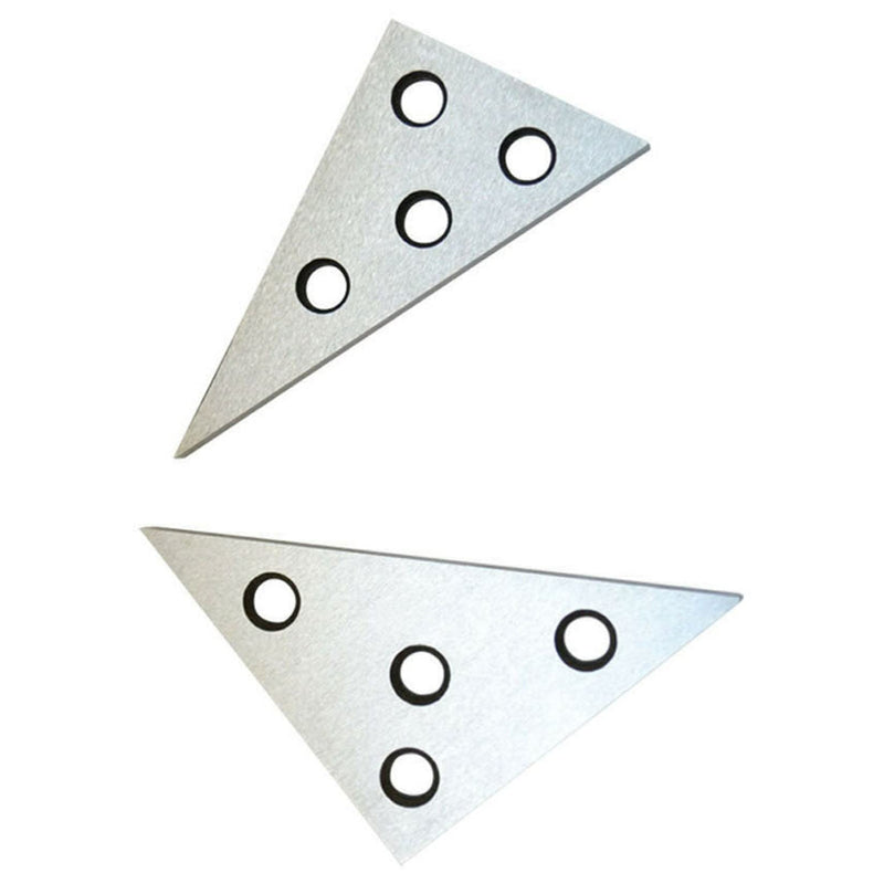 [Australia - AusPower] - findmall 2 Pcs Precision Angle Block Set Triangle Angle Block for Machinist Tool Angle Gauge Block Lathes Milling Ground Gauge Angle Calibration Gage Inspection Block Set 