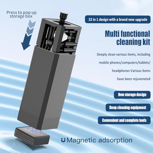 Keyboard Cleaning Kit Laptop Cleaner,Computer Screen Cleaning Brush Tool Black1