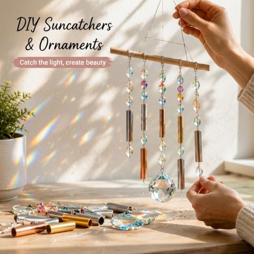 Yaocom mixed metal tubing cutoffs in brass, steel, and aluminum for DIY jewelry crafting
