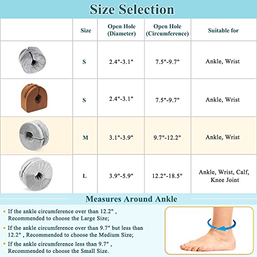 Foot Support Pillows Ankle Foot Elevation Pillow Heel Protectors for Sleeping Ankle Wedge Protector Bed Sore Cushion Foot Rest Pillow Supports Leg Feet Ankle Cushion (Medium, 1 Pair) Medium