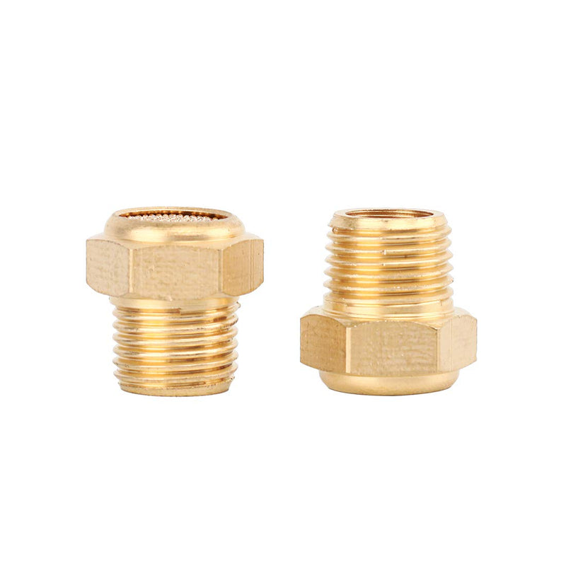 [Australia - AusPower] - SNS PSV-N01 Male Thread 1/8 NPT Brass Pneumatic Exhaust Muffler Silencer 10 PCS Per Pack 