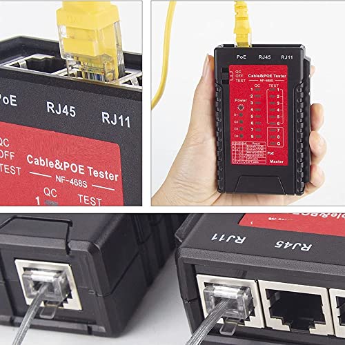 NOYAFA red network cable tester and Ethernet cable mapper for continuity testing
