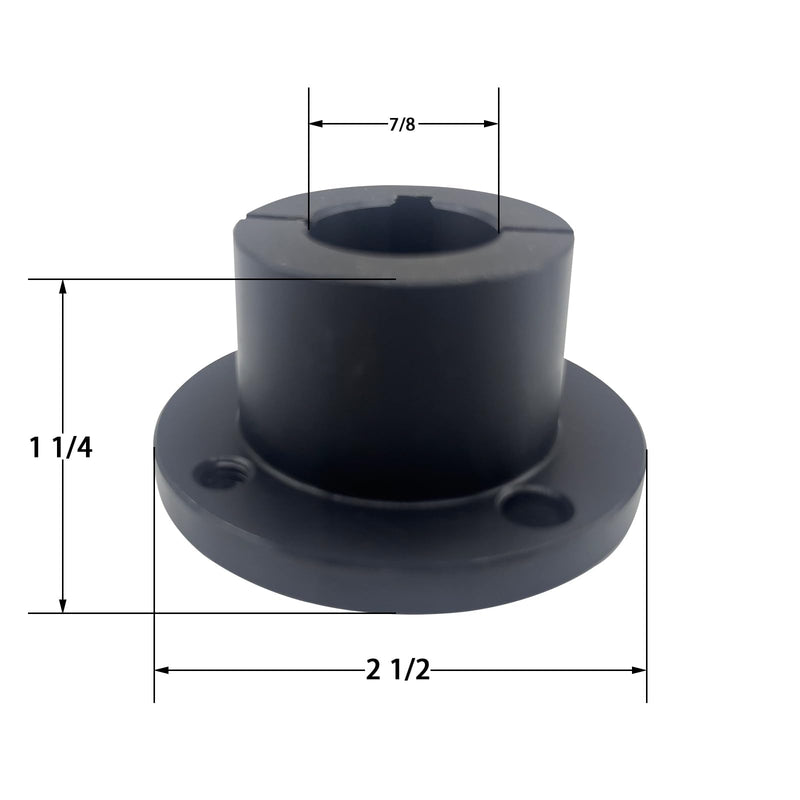 [Australia - AusPower] - STB Split Taper Bushings H-7/8, 7/8 inch Bore,Carbon Steel Material, H Type Split Locking Bushings for Pulleys/Sheaves H type taper bushing 