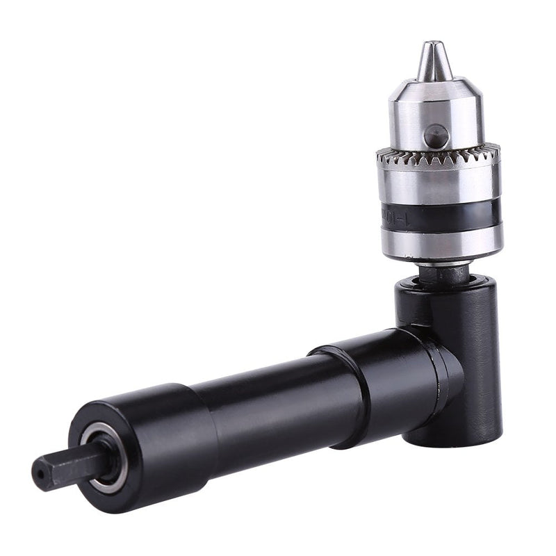 [Australia - AusPower] - Right Angle Attachment Drill Adapter 90 Degreeswith 8mm Shaft and Chuck Key Grasp Capacity 1mm to 10mm Extension Drilling Tool 