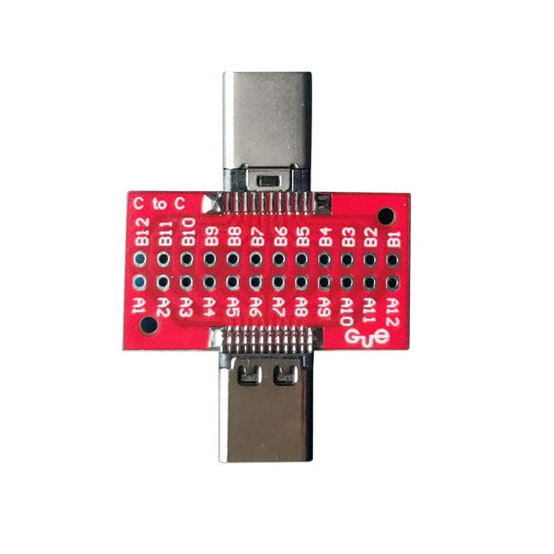 [Australia - AusPower] - USB 3.1 Type-C Male to Female Test Board Circuirt Board 24Pin for Date Line Wire Cable Transfer Extension 