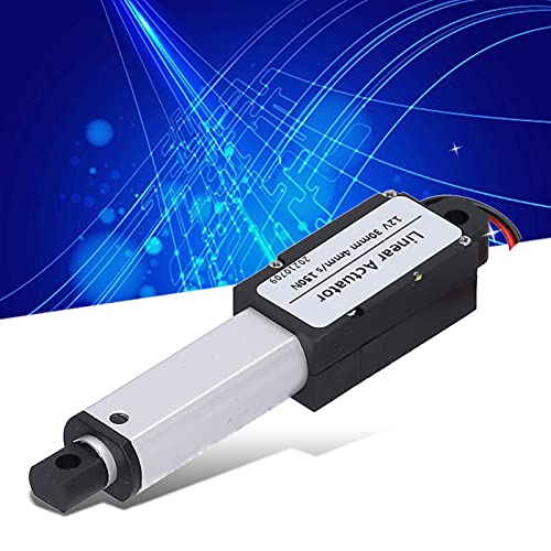 Mini Electric Linear Actuator, 12V 30mm Stroke Micro Linear Actuator Waterproof Mini Motion Actuator, 4mm/s, 150N, Micro Linear Actuator for DIY Robot, Cabinet, Window Opener
