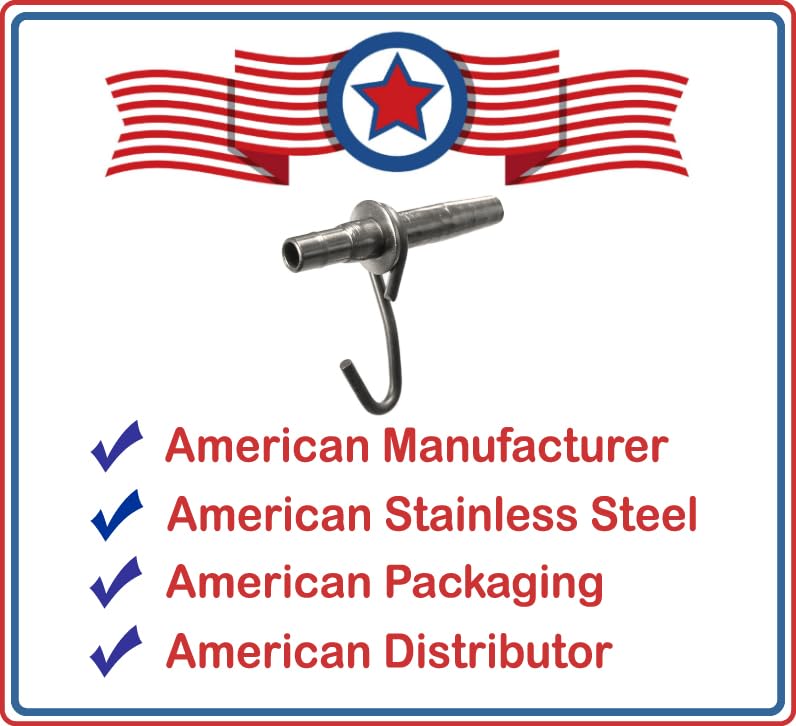 5/16" UNIVERSAL Stainless Steel Maple Spouts with Hooks – Premium Tapping Spiles for Collecting Sap & Making Maple Syrup (10) 10