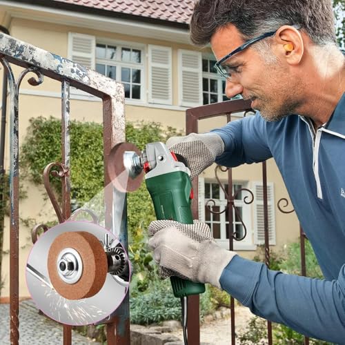 Grinding Wheel 75 mm, Pack of 3 Silicon Carbide Sanding Disc, Polishing Disc, Round Grinding Stone, Polishing Discs for Double Sanders for Metal, Ceramic, Wood