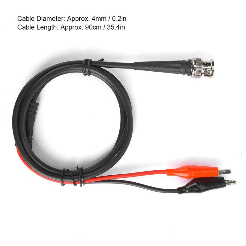 BNC Clip Coaxial Cable Function Signal Generator Test Cable Accessories 90 cm 50 Ω BNC Double Clamp Wire for Testing Instruments Measuring Devices Connection
