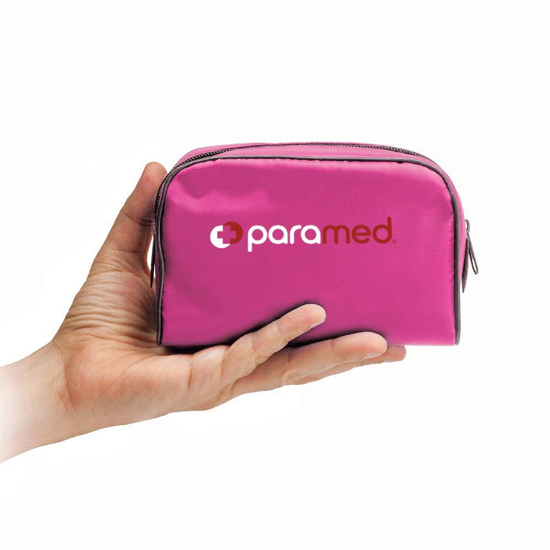 [Australia - AusPower] - PARAMED Aneroid Sphygmomanometer – Manual Blood Pressure Cuff with Universal Cuff 8.7-16.5" and D-Ring – Carrying Case in The kit – Pink – Stethoscope Not Included 