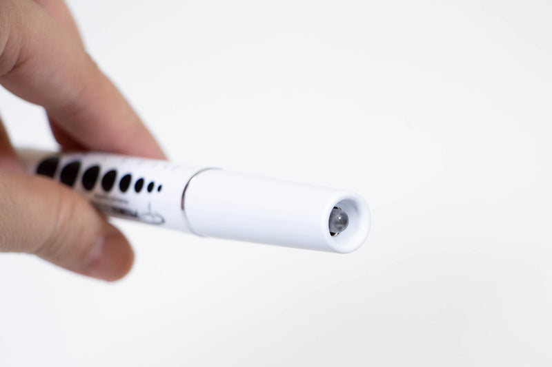 [Australia - AusPower] - PrimaCare DL-9325-2 LED Diagnostic Reusable and Lightweight Medical Pen Light for Nurse, Student, Doctors EMT, Batteries Included, White, Pack of 2 