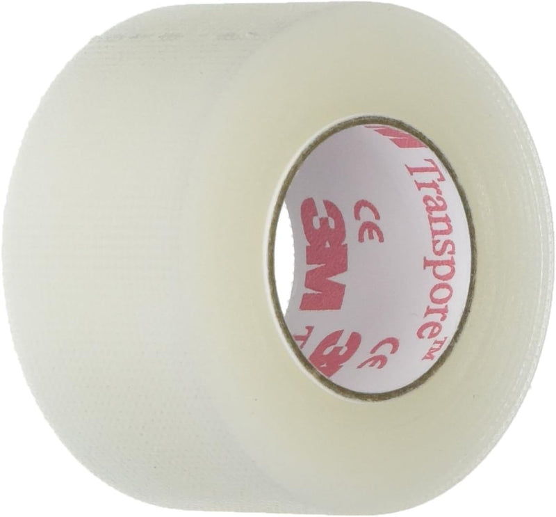 3M Transpore Clear 1-Inch Wide First Aid Tape, 10-Yard Roll (2 Rolls), Model:1527-1 2 Rolls