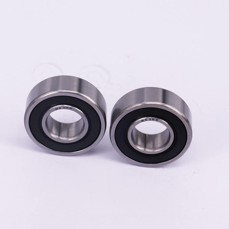 [Australia - AusPower] - 10PCS DEEG R8-2RS ball bearing double-sided seal 1/2x1-1/8x5/16 suitable for motor, wheelchair front foot wheel fork 