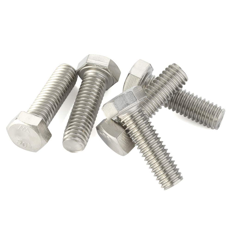 [Australia - AusPower] - M10-1.5 x 150mm Hex Head Screw Bolts, Fully Threaded, Stainless Steel 18-8, Plain Finish, Quantity 4 M10-1.5 x 150mm 