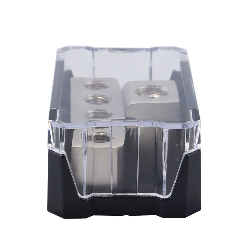 Ticha Power Distribution Block, 4 Way Power Distribution Cart 1 x 0GA Input 4 x 4GA Output Block Distribution Block Splitter for Car Boat Vehicle Audio