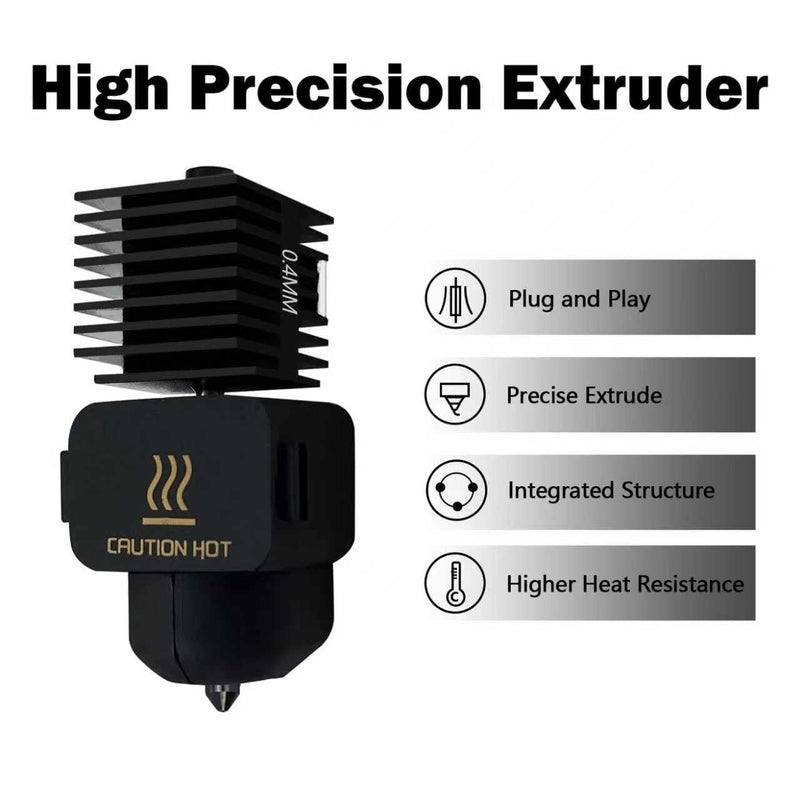 [Australia - AusPower] - HzdaDeve 4 Pack 0.2MM 0.4MM 0.6MM A1 Mini/A1 Hotend Print Head Hot End Kit Extruder Upgrade High-Temperature Hardened Steel Nozzle Silicone Cover Replacement with for Bambu Lab 3D Printer Accessories 4PK 