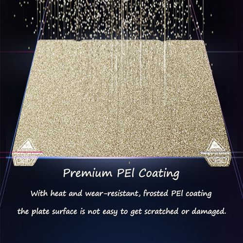 Double-Sided Texture PEI Building Plate for Creality K1 Max, 3D Printer Textured PEI Spring Steel Plates Printing Bed for K1 Max 315 x 310 mm 315x310