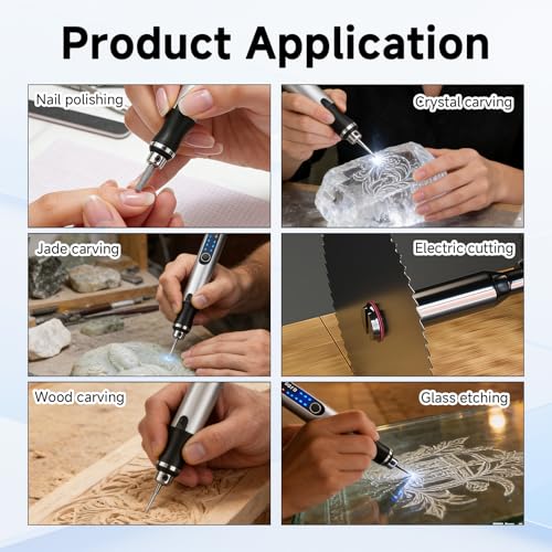 Electric Engraving Tool Kit Mini USB Cordless Rechargeable Engraving Pen