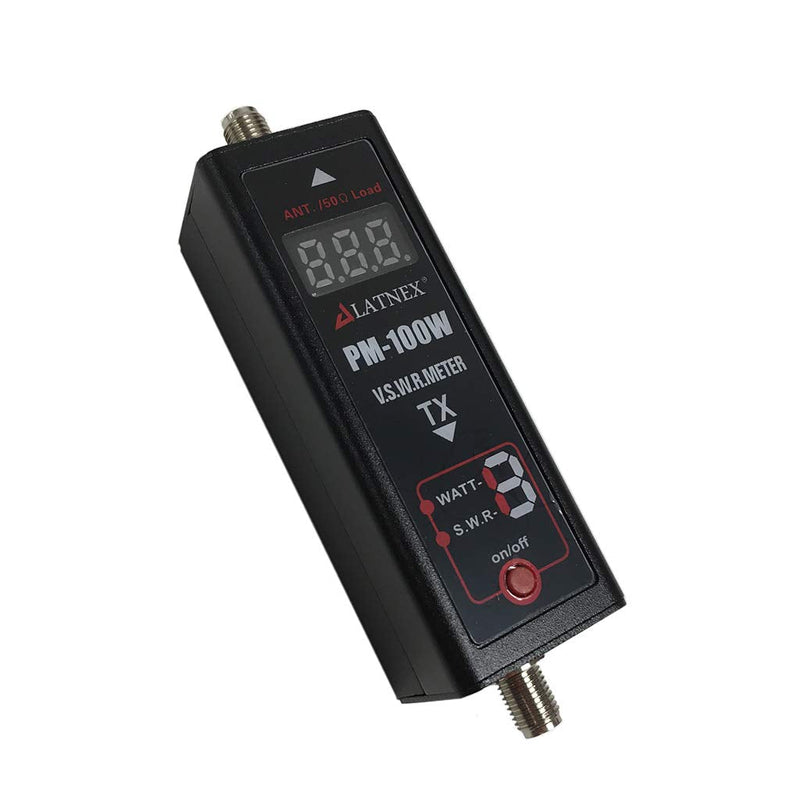 Power SWR Meter Digital VHF UHF Power SWR Meter - HF RF Meter HAM Two-Way Radio (PM-100W) PM-100W