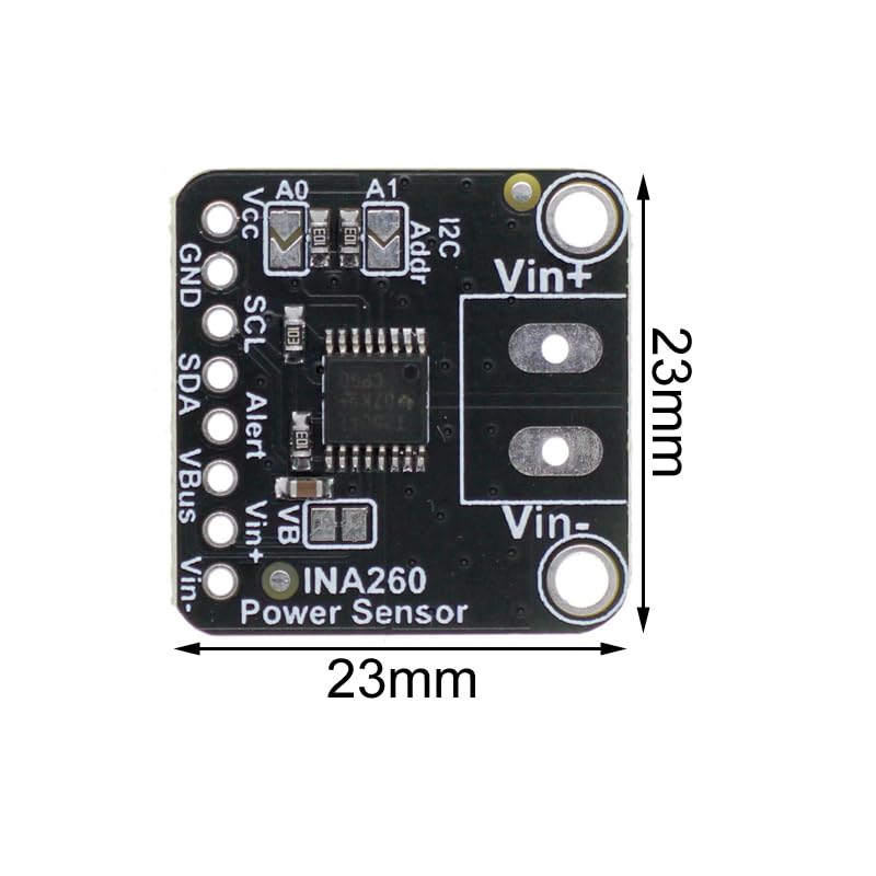 [Australia - AusPower] - INA260 Voltage Current Module, DC 3.0V-36V High & Low Side Current Voltage Power Sensor Module Current Power Supply Sensor 