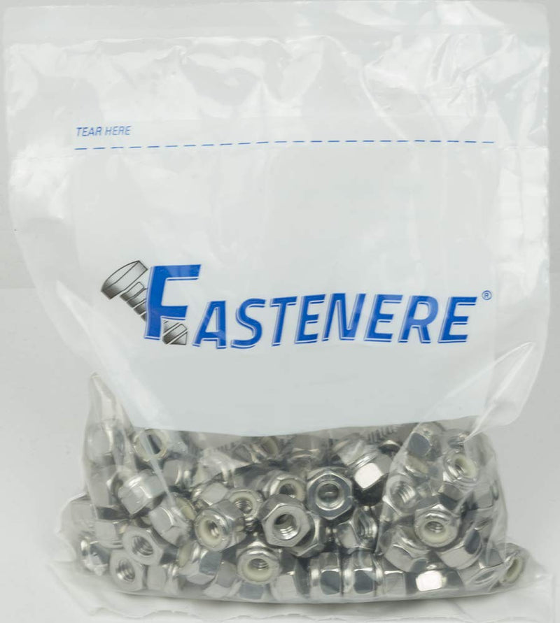 Fastenere Nylon Insert Hex Lock Nuts - 1"-14 Stainless Steel 18-8, Plain Finish, Corrosion-Resistant, Durable Hardware Nuts for Secure Fastening, Locking Nut, (5-Pack) 1-14 (5 Pack)