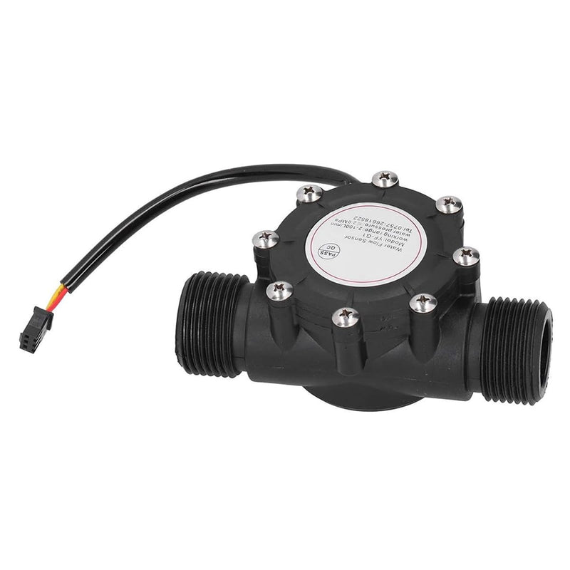Water Flow Sensor, Fluid Measurement Hall Meter Flow Meter G 1 Inch Male Thread DC 3.5-24 V 2-100 L/min for Swimming Pool