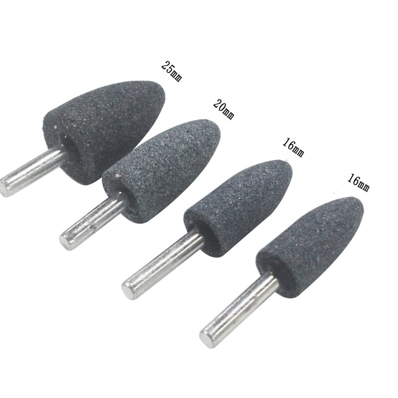 [Australia - AusPower] - Luo ke 10 Pcs Various Shapes Abrasive Grinding Stone Rotary Accessories Buffing Point Set with 1/4 Inch Shank 