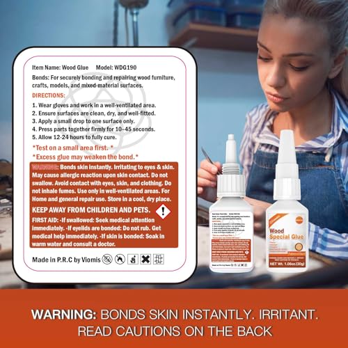 Viomis Wood Glue Strong 30g waterproof wood adhesive bottle for furniture repair