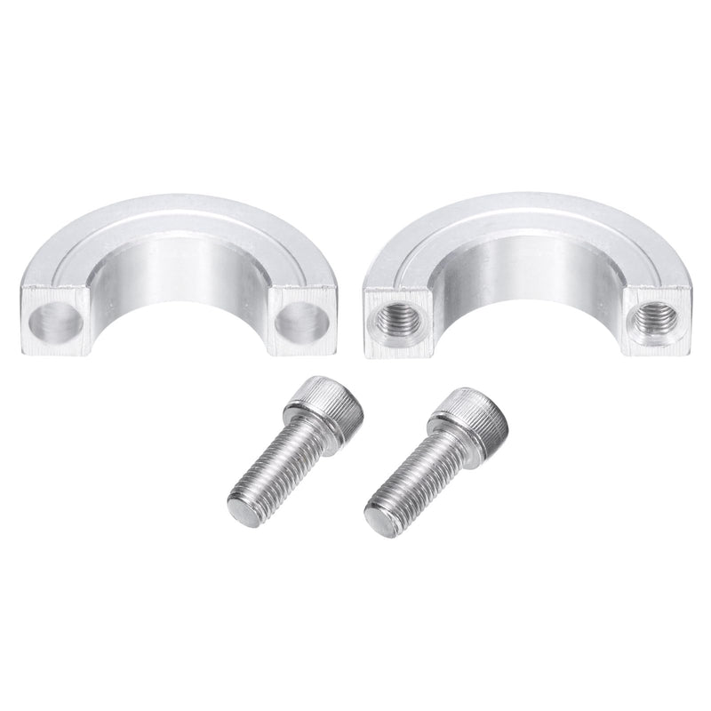 [Australia - AusPower] - uxcell 4pcs Double Split Clamp-On Shaft Collar for 1" Shaft, Two-Piece Clamping Collar, 1-3/4" OD, 1/2" Thickness, Aluminum Alloy Set Screw Split Collar Clamp 