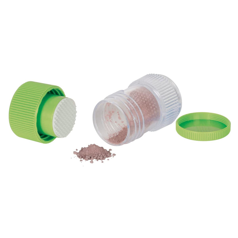 [Australia - AusPower] - EZY DOSE Crushes Pills, Vitamins, Tablets, Storage Compartment, Removable Drinking Cup, Portable Design, Designed for Travel, Green, BPA Free 1 Count (Pack of 1) 