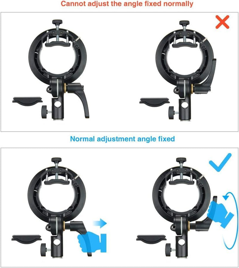 Godox S2 S-Type Flash Bracket with Bowens Mount for Speedlite and Strobe