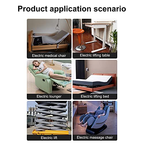 DC 12V Stroke Linear Actuator, 100mm High Speed Mini Linear Actuator Electric Motion Actuators for Electric Recliner Lift Massage Bed Sofa, Internal Limit Switch, Low Noise (Stroke 100mm-30mm/s-20N) Stroke 100mm-30mm/s-20N