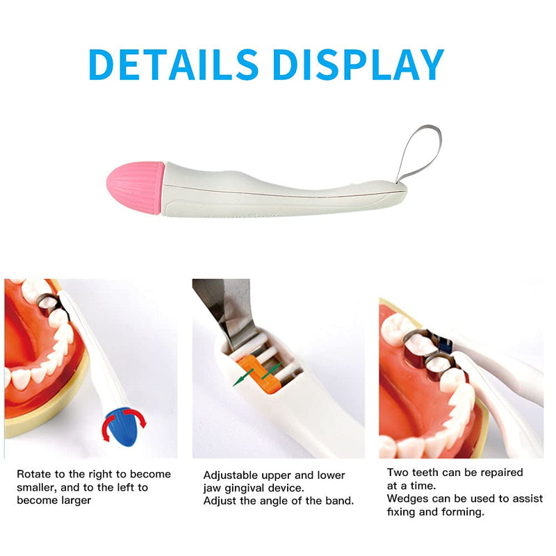 [Australia - AusPower] - Dental Matrix Band, 50pcs Momar Restoration Matrix-Profecto Sectional Matrix Ring System Adjust (4.5MM-Curved) 4.5MM-Curved 