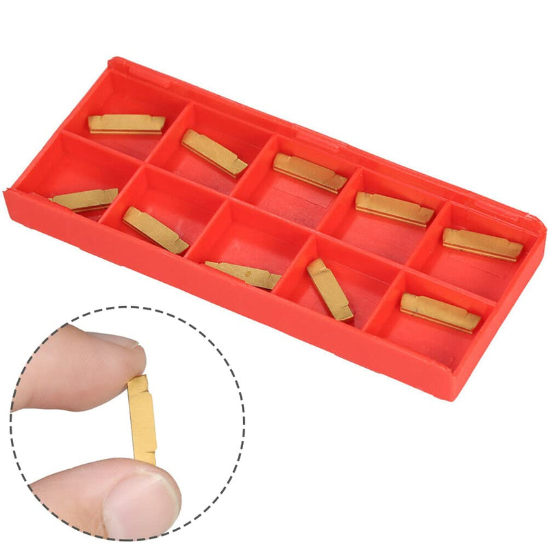 10 x MGMN200-G 2mm Wide Carbide Inserts for MGEHR/MGIVR Groove Tools