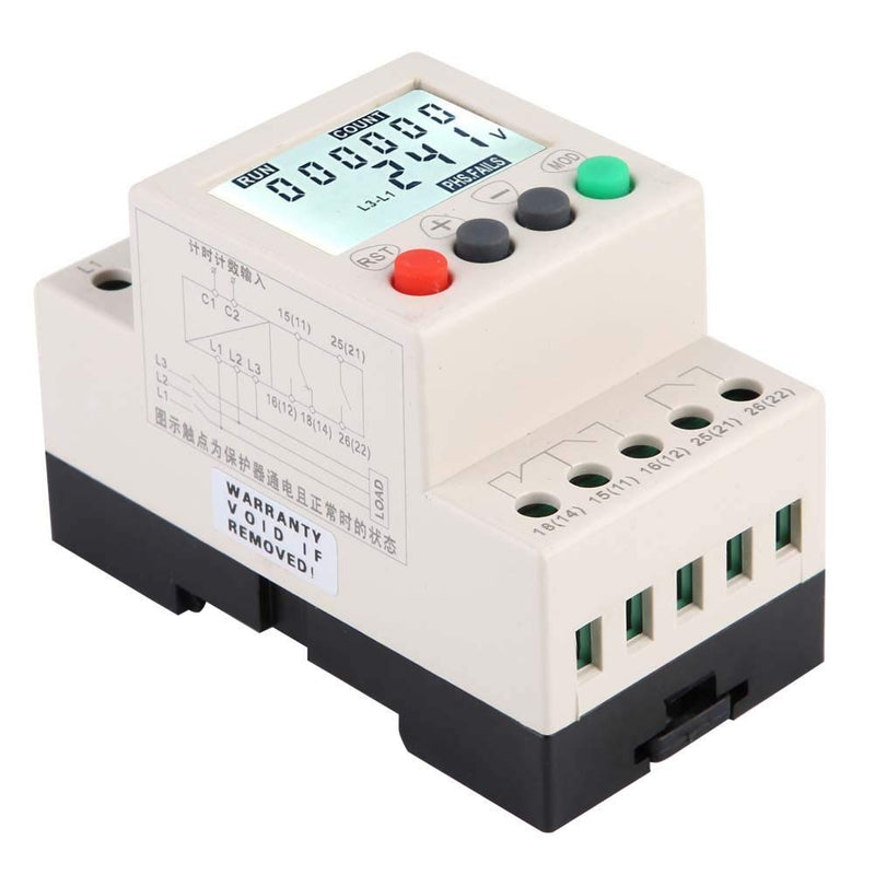 3 Phase Voltage Monitoring Sequence Relay JVR800-2 Voltage Relay Under Over Voltage Protector