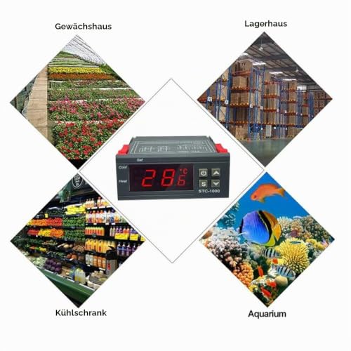 DollaTek Digital STC-1000 220V General Purpose Temperature Controller Thermostat with Sensor