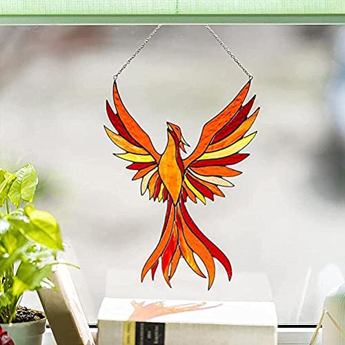 Phoenix Ornament Window Hangings Sun Catcher Phoenixs Hanger Bird Wall Decor Phoenix for Home Decoration