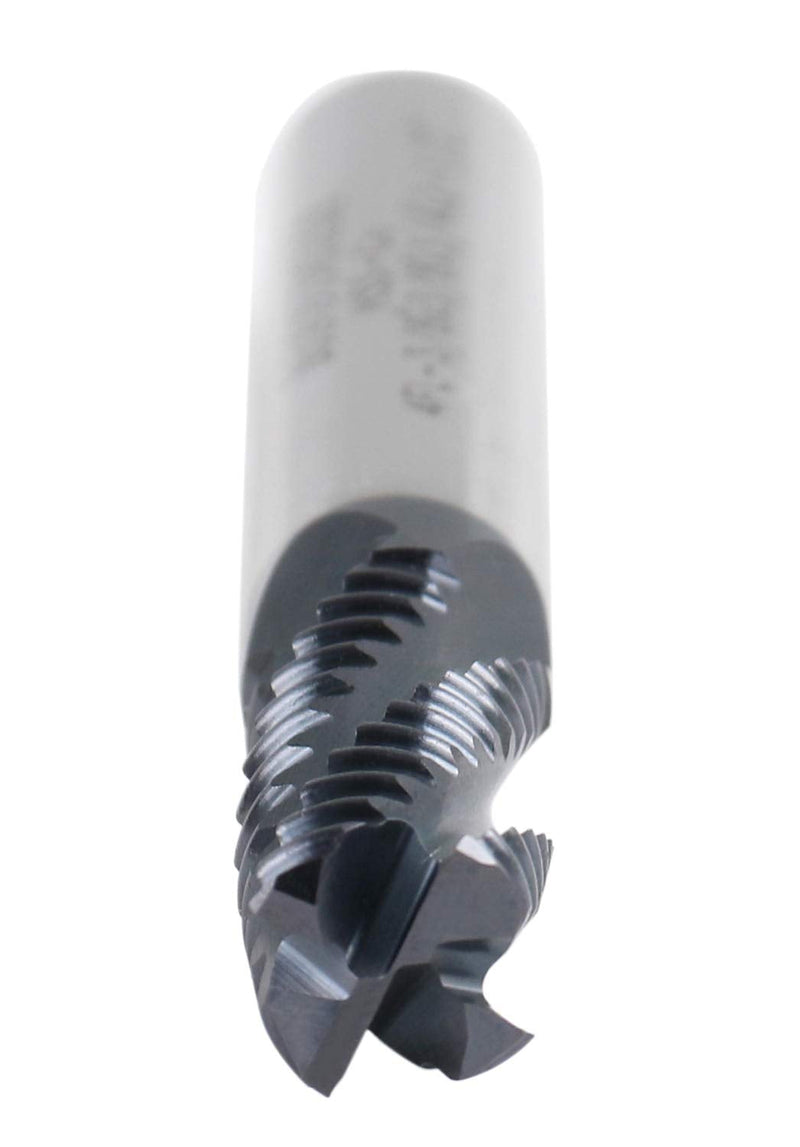 [Australia - AusPower] - Accusize Industrial Tools Standard Tooth M42 8% Cobalt TiAlN Roughing End Mill, 3/8" Diameter, 3/8" Shank Diameter, 3/4" Flute Length, 1102-0038 1 3/8" Dia, 3/8" Shk Dia, 3/4" Flt Length 
