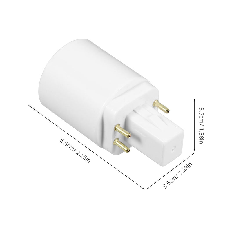 Toddmomy Pack of 4 Lamp Holder Adapters G24q E27 Heat Resistant Pbt Plastic Compatible with LED Bulbs for Living Room and Kitchen