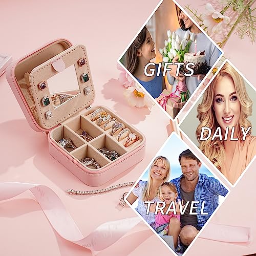 Parima Gifts for Girls - Jewelry Box for Girls Fashion, Travel Jewelry Case Organizer Box for Teen Girl Gifts | Birthday Gift - Letter G, Pink